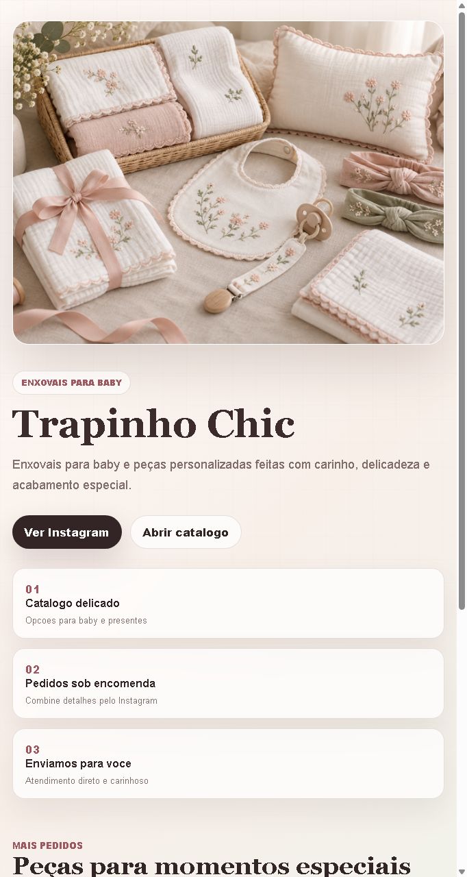 Print da página Trapinho Chic